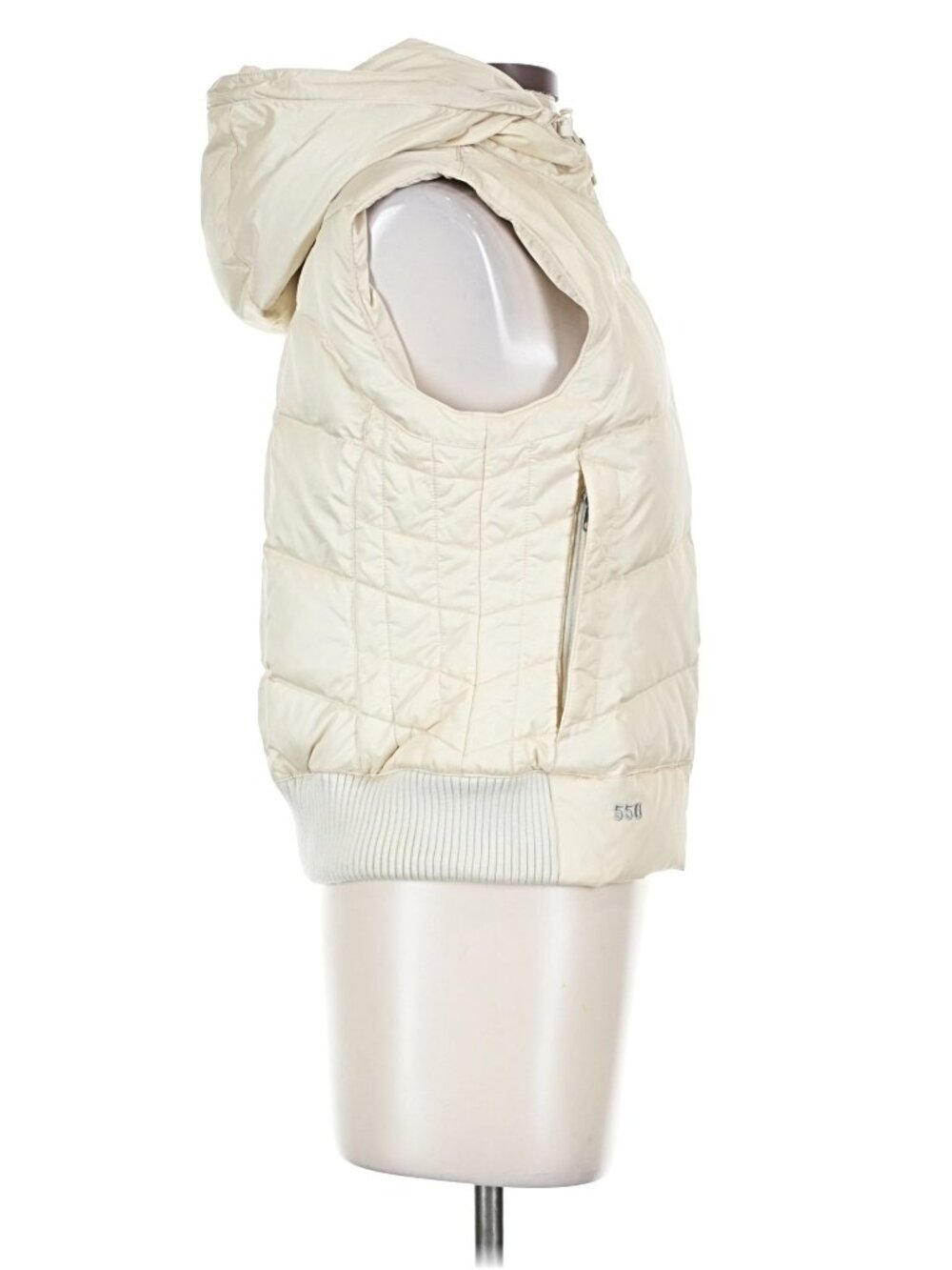 The North Face White Quilted Goose Down Vest β Size S | 550 Fill - Picture 5 of 9